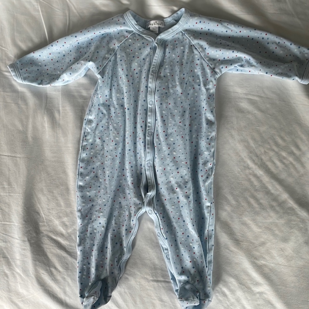 Kissy Kissy Stars Footie (9m)